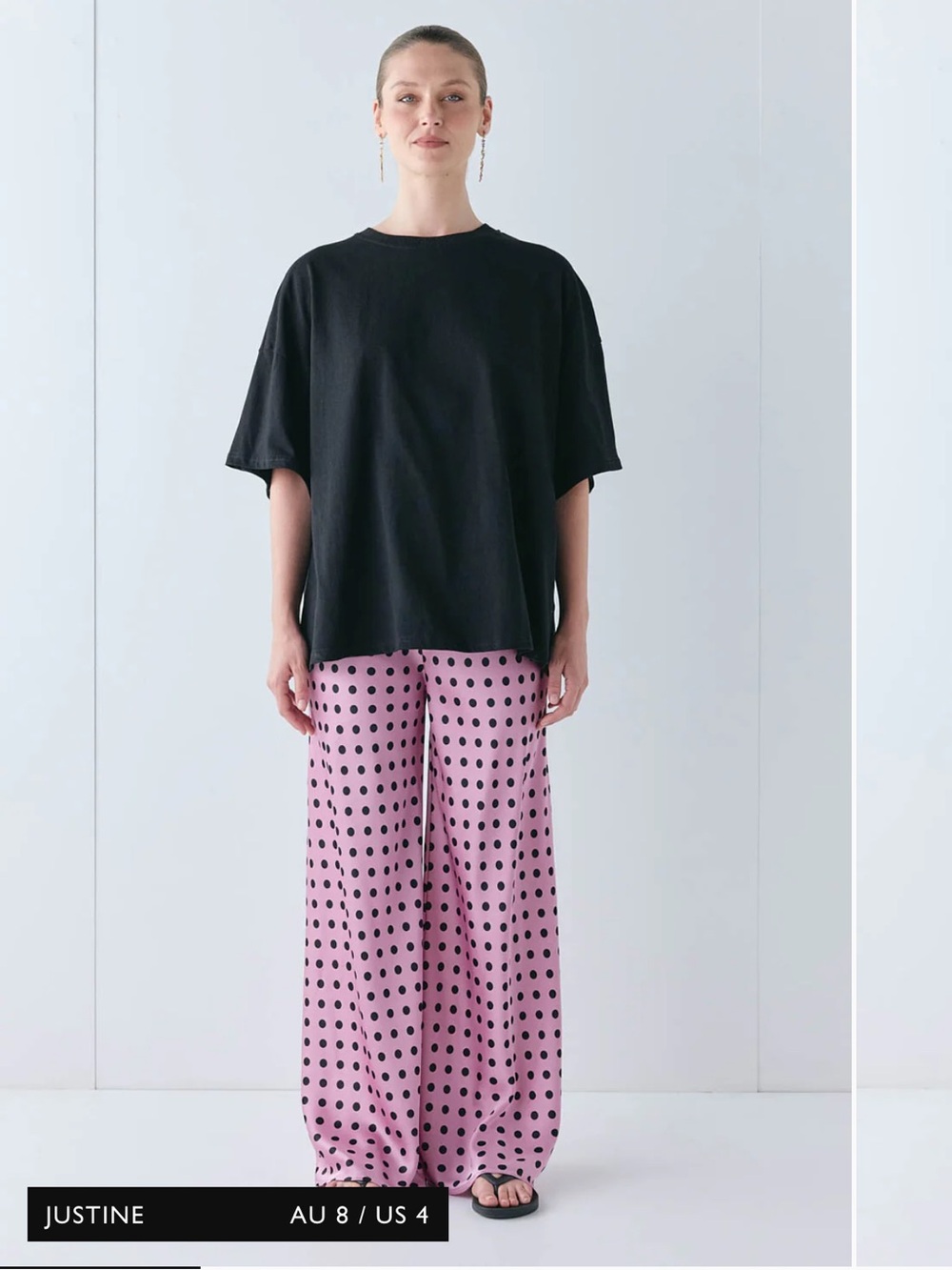 Satin Pink Polka Dot Pants